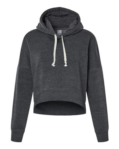 J. America Women's Crop Hooded Sweatshirt
