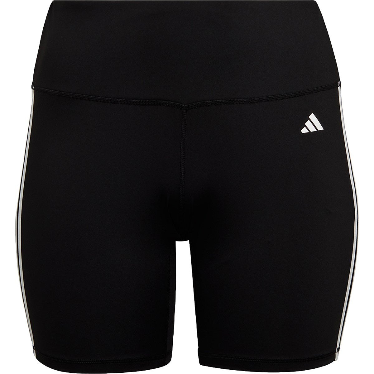 adidas Women's Training Essentials 3-Stripes High-Waisted Short Leggings Plus Size adidas