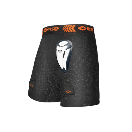 Shock Doctor Boy's Loose Hockey Short with BioFlex Cup Shock Doctor