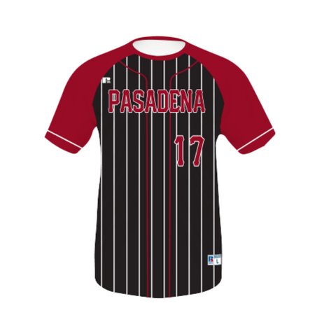 Russell Sublimated Crew Neck Performance Mesh Baseball Jersey Team Baseball Jerseys