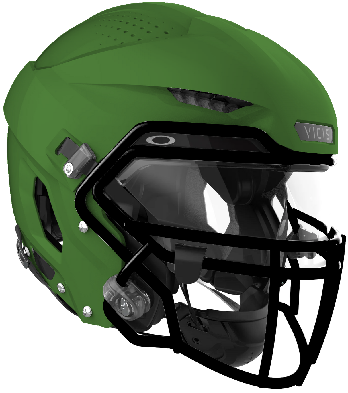 Vicis Adult Zero2 Elite Trench Football Helmet with Titanium Facemask & Oakley Eyeshield Vicis