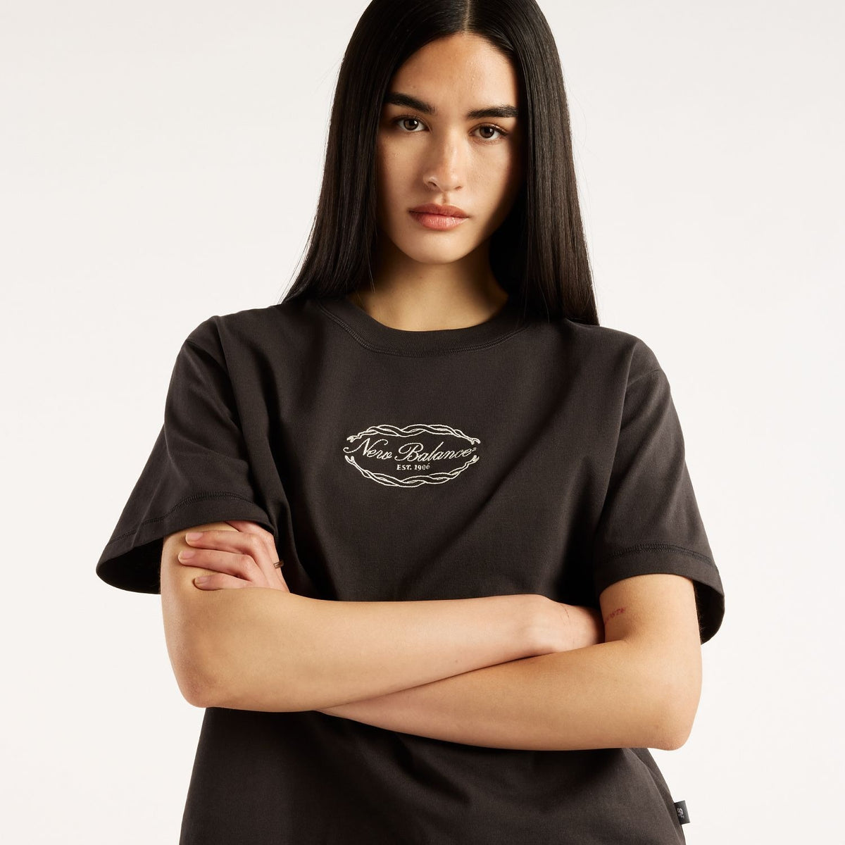 New Balance Women's Family Relaxed Hip Length T-Shirt-3