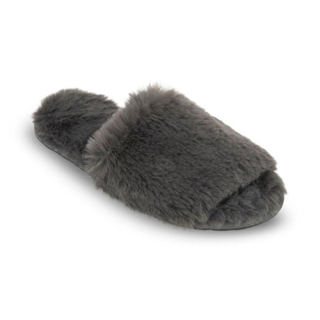 Lemon Women's Waterfront Solid Faux Fur Slide Slippers Lemon