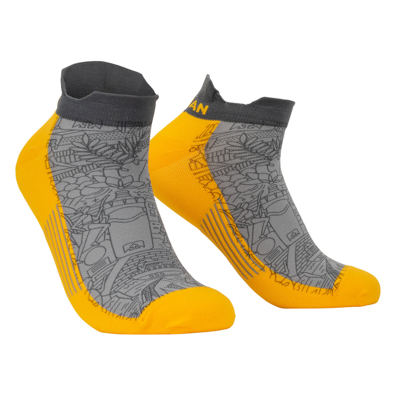 Nathan Signature Speed Tab Low Cut Printed Socks