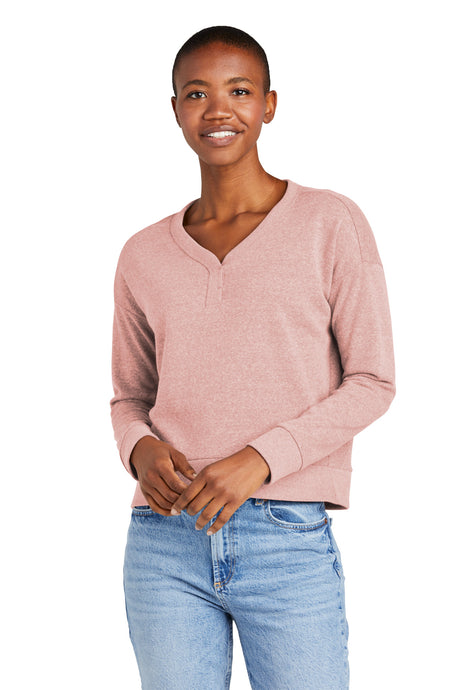 District Women's   Perfect Tri   Fleece V-Neck Sweatshirt DT1312