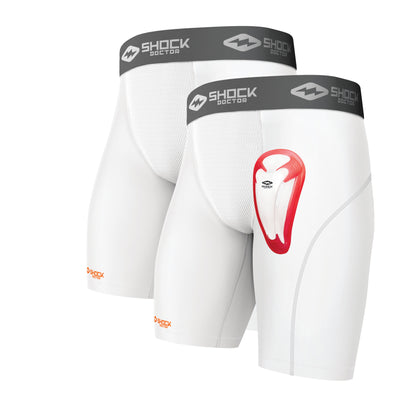 Shock Doctor 2pack Core Compression Short with BioFlex Cup