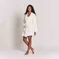 Lemon Women's Plush Fleece Robe Lemon