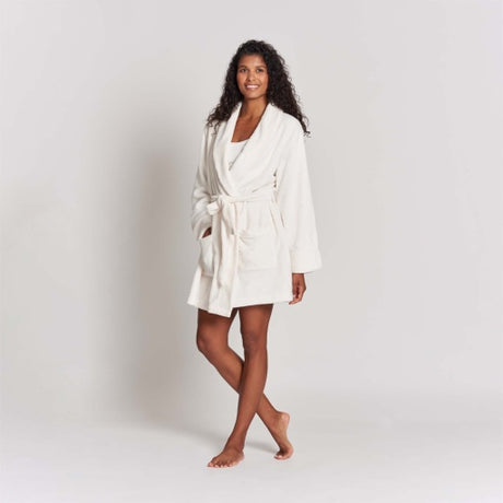 Lemon Women's Plush Fleece Robe Lemon