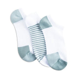 Lemon Women's 3 Pack Runner Powder Ribbed No Show Socks Lemon