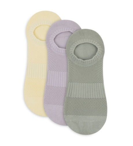 Lemon Women's 3 Pack Air Brush Liner Sock Lemon