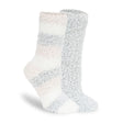 Lemon Women's 2 Pack Stripe Furr Foam Crew Sock Lemon