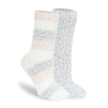 Lemon Women's 2 Pack Stripe Furr Foam Crew Sock Lemon