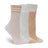 Lemon Women's 3 Pack Rugby Stripe Wool Crew Lemon