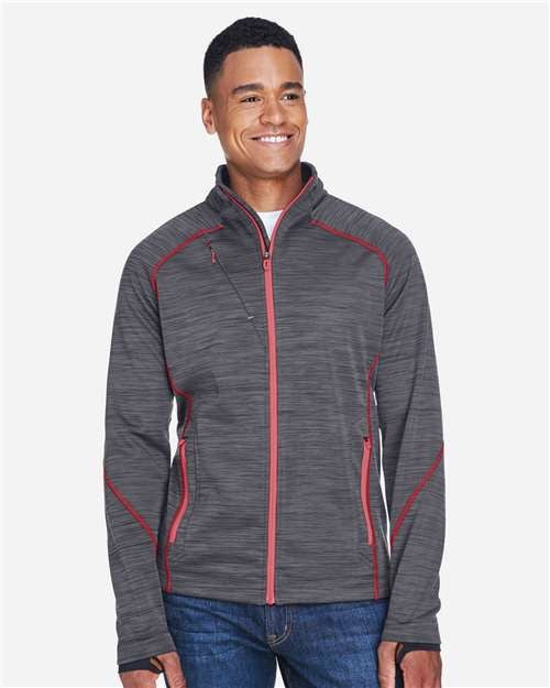 North End Men's Flux Mélange Bonded Fleece Jacket-3