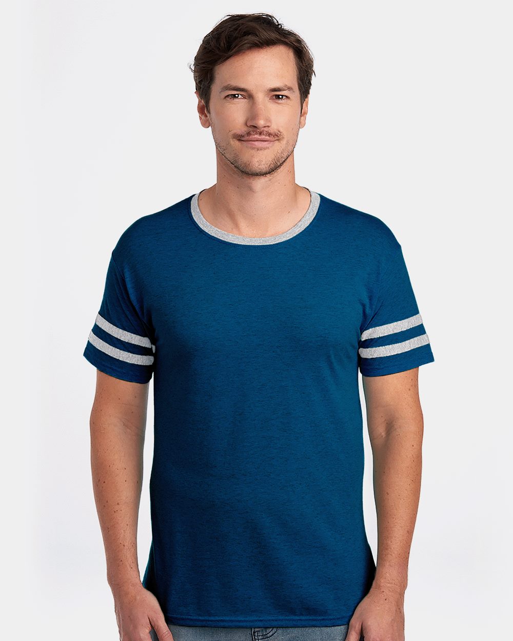 JERZEES Triblend Varsity Ringer T-Shirt JERZEES
