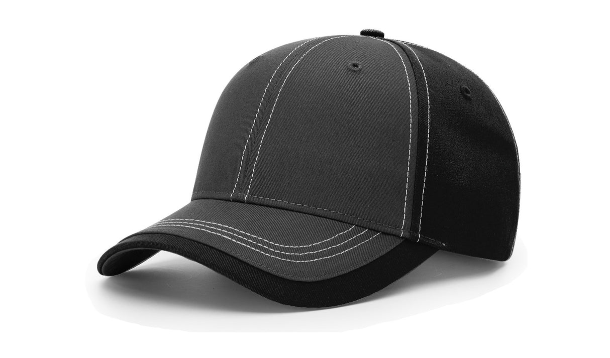 Richardson Charcoal Front with Contrast Stitching Hat Richardson