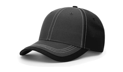 Richardson Charcoal Front with Contrast Stitching Hat