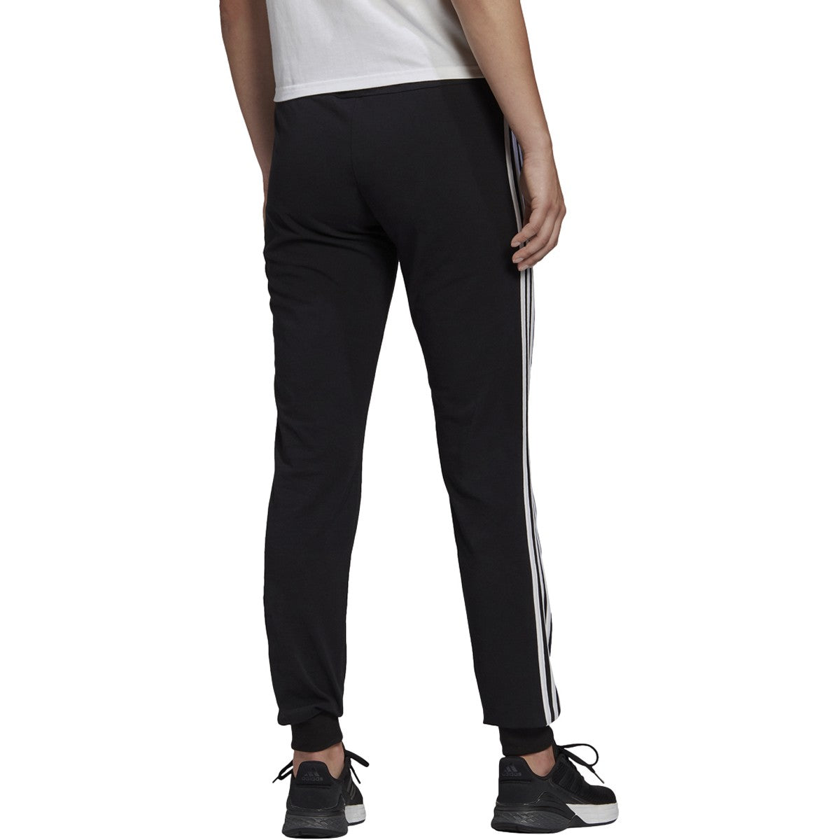 adidas Women's Essentials 3-Stripes Slim Tapered Cuffed Pant adidas