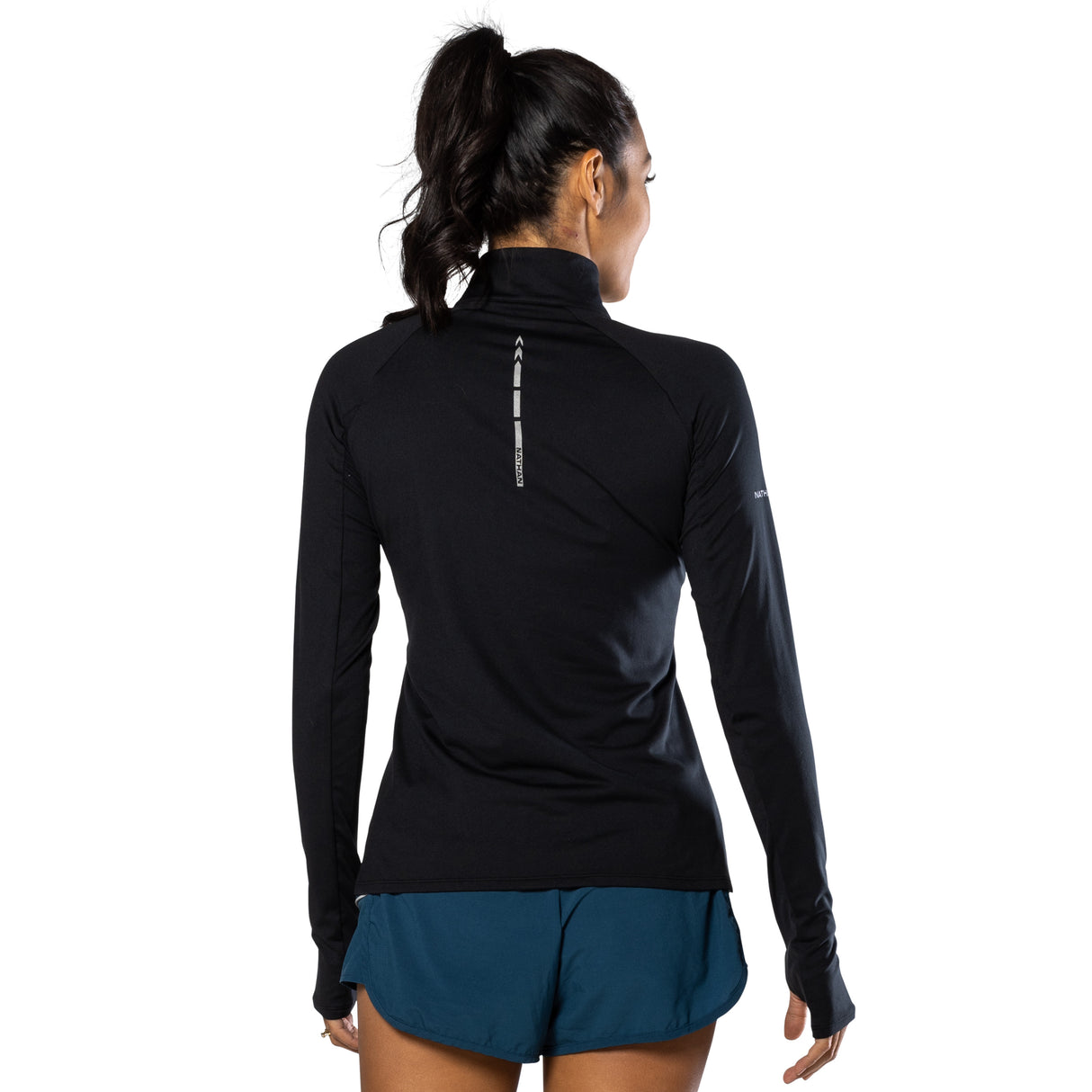 Nathan Sports Women's Tempo 1/4 Zip 2.0 Long Sleeve Womens Apparel Sweatshirts & Fleece