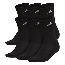 adidas Women's Athletic Cushioned 6-Pack Crew Socks