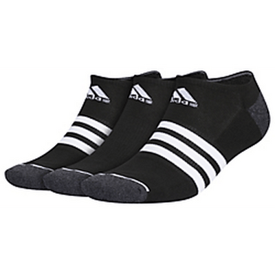 adidas Men's Cushioned 3-Stripe 3.0 3-Pack No Show Socks