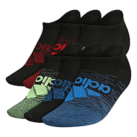 adidas Youth Superlite Badge of Sport 6-Pack No Show Socks adidas