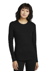 District Women's Perfect Blend CVC Long Sleeve Tee DT110 Womens Apparel Shirts & Tops