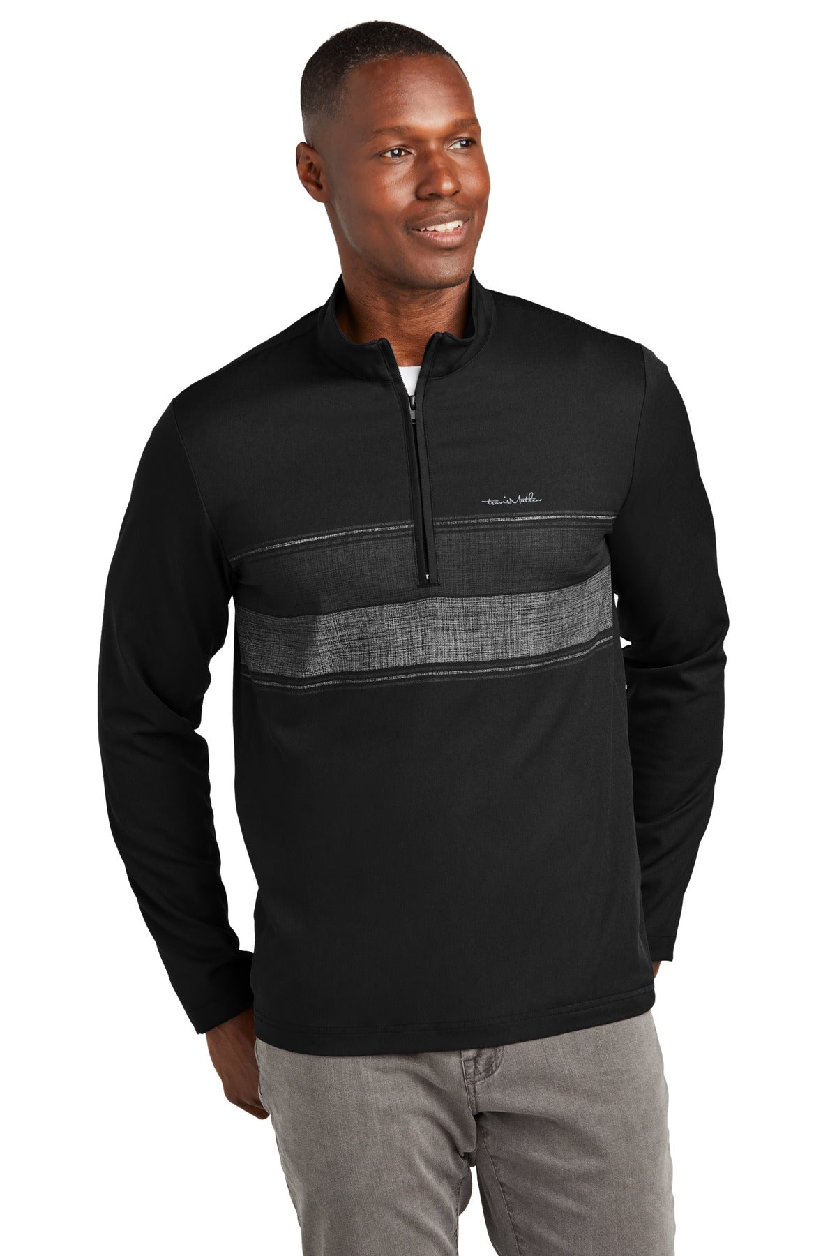 TravisMathew Men's Balboa Chest Stripe 1/4-Zip TM1MZ340