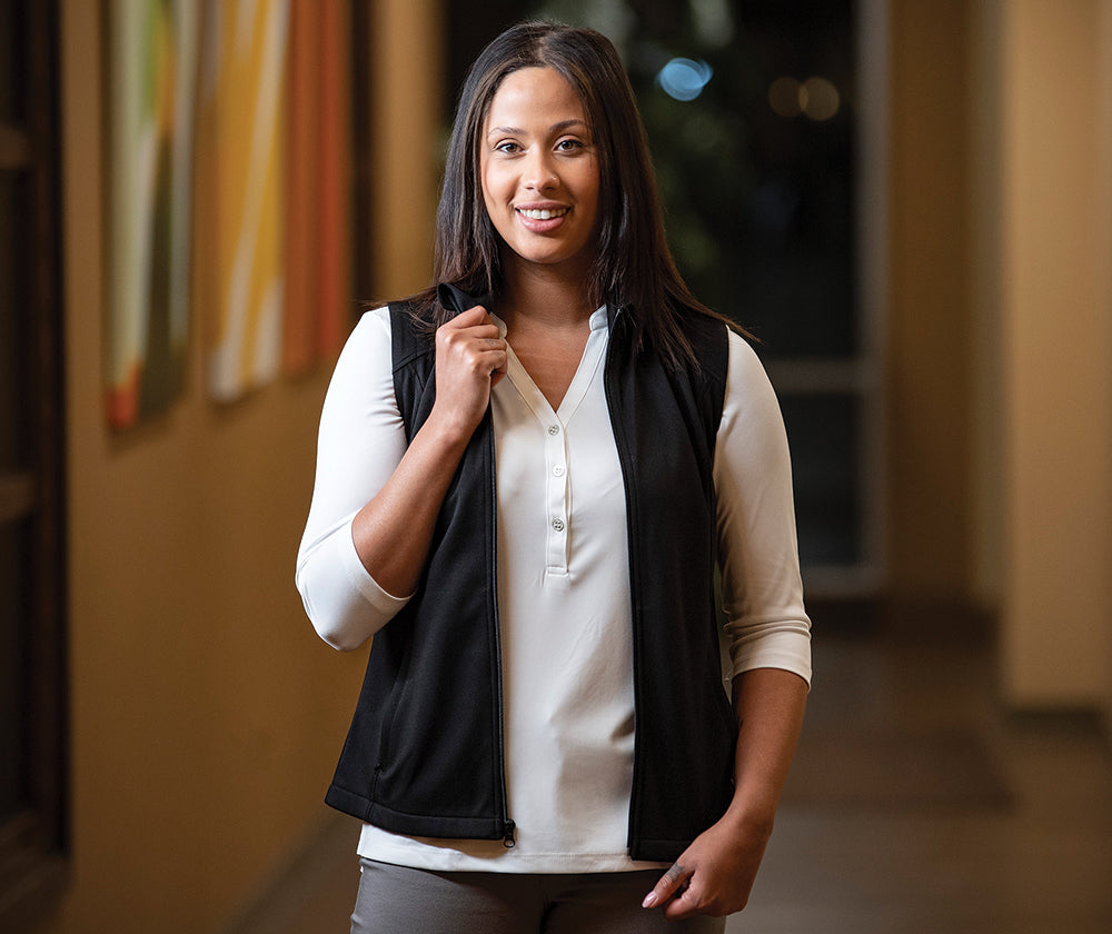Charles River Women's Seaport Full Zip Perf Vest Charles River
