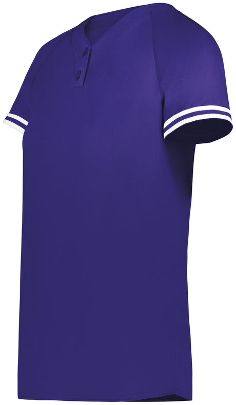 Augusta Ladies Cutter+ Henley Softball Jersey Augusta