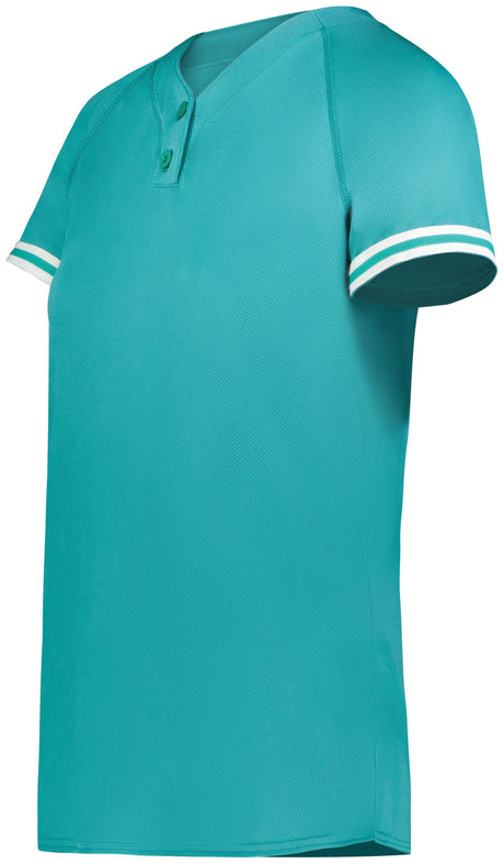 Augusta Ladies Cutter+ Henley Softball Jersey Augusta