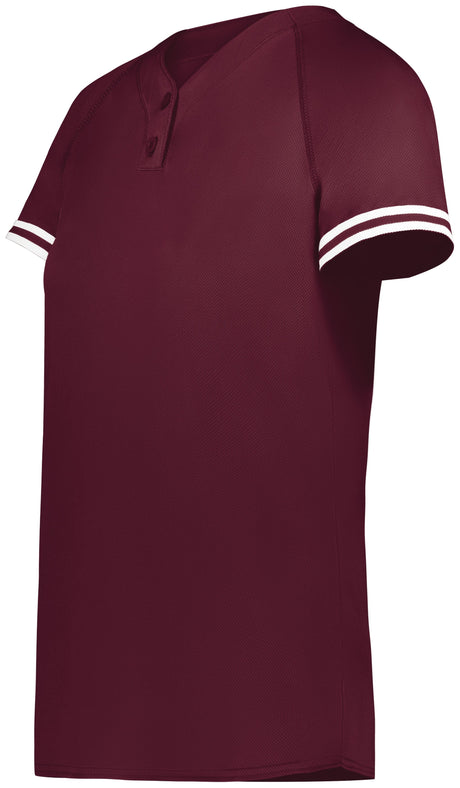 Augusta Ladies Cutter+ Henley Softball Jersey Augusta