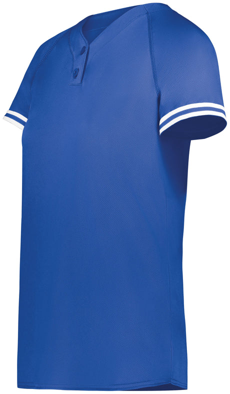 Augusta Ladies Cutter+ Henley Softball Jersey Augusta