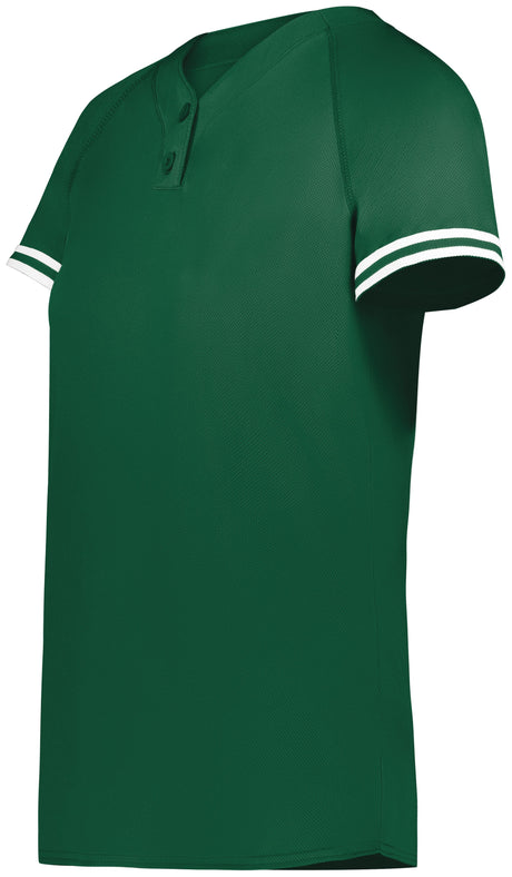 Augusta Ladies Cutter+ Henley Softball Jersey Augusta