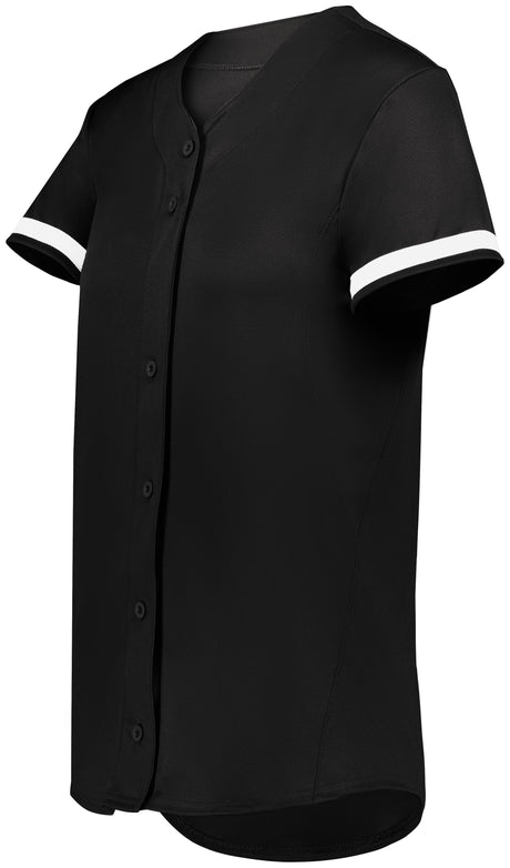 Augusta Ladies Cutter+ Full Button Softball Jersey Augusta