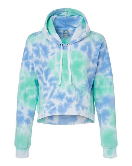 J. America Women's Crop Hooded Sweatshirt J. America