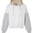 MV Sport Women's Sueded Fleece Colorblocked Crop Hooded Sweatshirt MV Sport