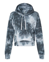 J. America Women's Crop Hooded Sweatshirt J. America