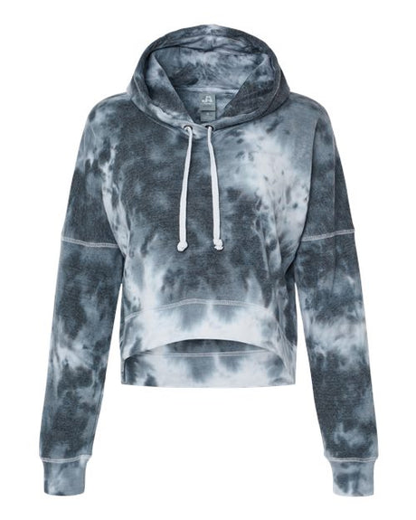 J. America Women's Crop Hooded Sweatshirt J. America