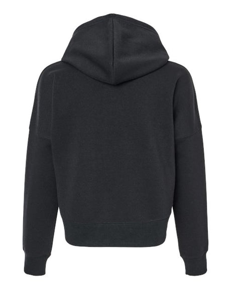 J. America Women's Crop Hooded Sweatshirt J. America