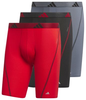 adidas Men's Performance Mesh 3-Pack Long Boxer Brief adidas