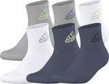 adidas Youth Superlite Classic 6-Pack Quarter Socks adidas