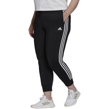 adidas Women's Tricot Slim Tapered 3-Stripe Track Pants Plus Size adidas