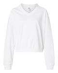 American Apparel Women's French Terry V-Neck Sweatshirt-1