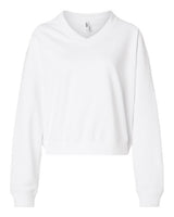 American Apparel Women's French Terry V-Neck Sweatshirt-1