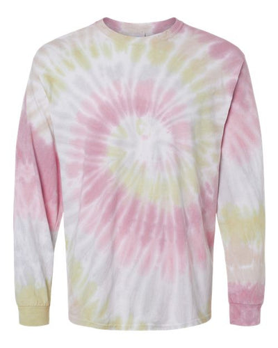 Colortone Men's Tie-Dyed Long Sleeve T-Shirt