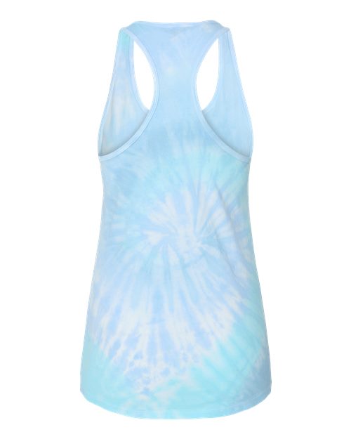 Colortone Women's Tie-Dyed Racerback Tank Top Colortone