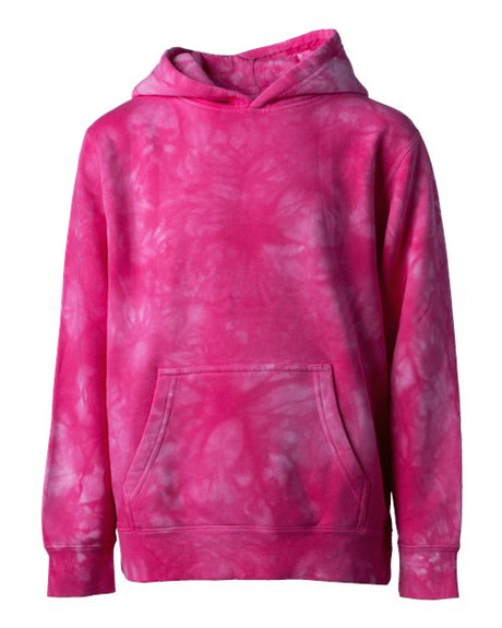 Independent Trading Co. Youth Midweight Tie-Dye Hooded Pullover Independent Trading Co.