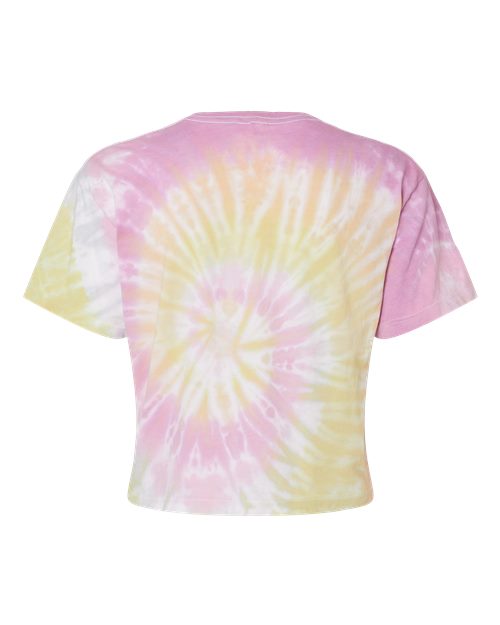 Colortone Women's Tie-Dyed Crop T-Shirt Colortone