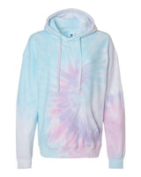 Colortone Men's Tie-Dyed Cloud Fleece Hooded Sweatshirt Colortone